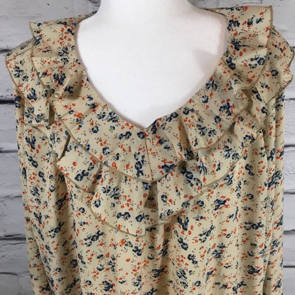 {Hayden} ruffle boho hippie floral dress